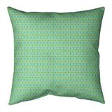 Latitude Run® Avicia Diamonds Square Pillow Cover & Insert Polyester/Polyfill in Green/Yellow | 20 H x 20 W x 3 D in | Wayfair