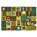 48 x 0.31 in Rug - Carpets for Kids KIDSoft™ Green/Brown/Blue Area Rug | 48 W x 0.31 D in | Wayfair 11724