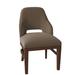 Fairfield Chair Darien Wingback Side Chair Wood/Upholstered/Fabric in Green/Brown | 34 H x 21 W x 24.5 D in | Wayfair 5026-05_ 8789 23_ Walnut