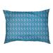 Tucker Murphy Pet™ Campion Stripe Diamonds Cat Bed Designer Pillow Fleece, Polyester in Green | 14 H x 32.5 W x 42.5 D in | Wayfair