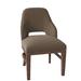 Fairfield Chair Darien Wingback Side Chair Wood/Upholstered/Fabric in Brown | 34 H x 21 W x 24.5 D in | Wayfair 5026-05_ 3155 72_ Tobacco