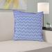 Latitude Run® Avicia Art Deco Throw Pillow Leather/Suede in Blue | 20 H x 20 W in | Wayfair FDE8B7A4A501406690AC018896E7D69D