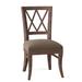 Fairfield Chair Portsmouth Cross Back Side Chair Upholstered/Fabric in Brown | 38 H x 20 W x 23 D in | Wayfair 8326-05_ 8789 91_ Tobacco