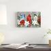 The Holiday Aisle® 'Birch Birds Collection D' by Grace Popp - Wrapped Canvas Graphic Art Print Canvas in Blue/Green/Red | Wayfair