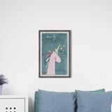 Isabelle & Max™ Crosland 'Dream Big Unicorn' Framed Art Paper | 12 H x 8 W x 1.5 D in | Wayfair B1C168D4532F4985917CF3A80C6849FE