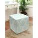 Highland Dunes Tomblin 17" Wide Square Cube Ottoman Linen in Blue | 17 H x 17 W x 17 D in | Wayfair E54F432F8C0B437894982E3B9D5667B6