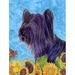 Winston Porter Dog & Sunflower 2-Sided Polyester 40 x 28 in. House Flag in Blue | 40 H x 28 W in | Wayfair 91D298AD404E43789C68B72C7E846881