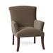 Armchair - Fairfield Chair Ashburn 28" Wide Armchair Polyester/Other Performance Fabrics in Red/White/Brown | 37.5 H x 28 W x 31 D in | Wayfair