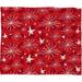 East Urban Home Snow & Stars Plush Fleece Throw Metal | 30 W in | Wayfair 51916-flesma