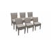 Sol 72 Outdoor™ Oppelo Patio Dining Side Chair w/ Cushion in Gray | 35.5 H x 19 W x 18 D in | Wayfair FLORENCE-TKC290b-ADC-3x-C-ASH