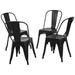 Williston Forge Perdomo Stacking Patio Dining Side Chair in Black | 33 H x 17 W x 21 D in | Wayfair A61E66BE23EC440DB1452438D2A05AC2