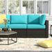 Wade Logan® Basden Indoor/Outdoor Cushion Cover Acrylic in Pink/Green | 6 H in | Wayfair CK-FLORENCE-10a-ARUBA