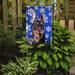 The Holiday Aisle® Winter Snowflakes Holiday 2-Sided Garden Flag, Polyester in Gray/Blue | 15 H x 11 W in | Wayfair