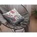 Red Barrel Studio® Adamsiii Hiding Peacock Square Pillow Cover & Insert Polyester/Polyfill in Green/Red/White | 16 H x 16 W x 5 D in | Wayfair