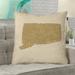 Ivy Bronx Austrinus Connecticut Pillow in, Spun Polyester/Euro Pillow Polyester/Polyfill blend in Yellow | 26 H x 26 W in | Wayfair