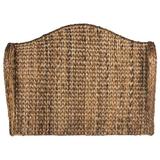 Birch Lane™ Tifa Wingback Headboard Wood/Wicker/Rattan in Brown | 55.1 H x 43.3 W x 8 D in | Wayfair BCHH7806 41954325