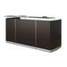 Safco Products Company Medina Rectangular Wood Reception Desk Wood in Brown | 42.75 H x 87.25 W x 37.25 D in | Wayfair MNRSLDC