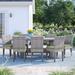 Lark Manor™ Andrick 9 Piece Outdoor Dining Set w/ Cushions Metal in Gray | Wayfair C10E3BE0D4214AD6964FA5E67C12DD35