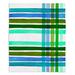 East Urban Home Colorful Plaid Stripes Iii Soft Sherpa Blanket Microfiber/Fleece/Microfiber/Fleece | 51 W in | Wayfair