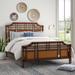 Bay Isle Home™ Lamont Low Profile Standard Bed Wood/Wicker/Rattan in Brown | 54.5 H x 65 W x 86 D in | Wayfair 2A54066CA9534A66BB73A70B880668B8