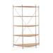 Joe Ruggiero Collection Baldwin 67" H x 55.44" W Etagere Bookcase Wood in Gray | 67 H x 55.44 W x 17.5 D in | Wayfair JR005-31-Maple-CC