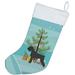 The Holiday Aisle® Merry Christmas Tree Stocking Polyester in Blue | 18 H x 13.5 W in | Wayfair 8E3BACA1E12C40BFACE354C23E9B2D94