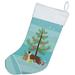 The Holiday Aisle® Merry Christmas Tree Stocking Polyester in Blue | 18 H x 13.5 W in | Wayfair 454EC7D9CA8C407C933FD21BFE3358BB