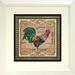 August Grove® 'Old World Rooster Facing Right' Abstract Farmhouse Framed Print Paper | 19 H x 19 W x 1 D in | Wayfair