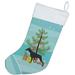 The Holiday Aisle® Merry Christmas Tree Stocking Polyester in Blue | 18 H x 13.5 W in | Wayfair DD46939C0B894717AB0D2EF42B15A4B6