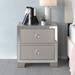 Willa Arlo™ Interiors Persephone 2 - Drawer Nightstand Wood in Gray | 23 H x 22 W x 15 D in | Wayfair E52AFDAB1481491280D3BEB1C0B3A337