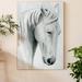 Gracie Oaks 'Horse Whisper II' - Wrapped Canvas Painting Print Canvas in Gray/White | 12 H x 8 W x 1.5 D in | Wayfair