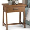 Hallberg 1 Drawer Nightstand Wood in Brown Laurel Foundry Modern Farmhouse® | 26 H x 24 W x 18.5 D in | Wayfair 6D6CC187ACBA49A089BD35B03FE9240F