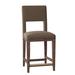 Fairfield Chair Orleans Counter & Bar Stool Wood/Upholstered in Gray/Brown | 41.5 H x 19 W x 20 D in | Wayfair 5035-07_ 8789 30_ Tobacco