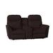 Red Barrel Studio® Amyri 73.5" Pillow Top Arm Reclining Loveseat in Black/Brown | 41.5 H x 73.5 W x 37 D in | Wayfair