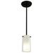 Latitude Run® Sontag 1-Light Single Cylinder Pendant, Crystal in White | 7 H x 4 W x 4 D in | Wayfair 23AEBA01C4CC4B01995D8A64BC885771