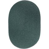 White 24 x 0.38 in Indoor/Outdoor Area Rug - August Grove® Smyth Handmade Braided Teal Rug Polypropylene | 24 W x 0.38 D in | Wayfair