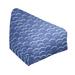 East Urban Home Standard Bean Bag Chair & Lounger Polyester/Fade Resistant/Scratch/Tear Resistant in Blue | 42 H x 30 W x 25 D in | Wayfair