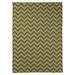 East Urban Home Classic Hand Drawn Chevron Pattern Fleece Blanket Microfiber/Fleece/Microfiber/Fleece in Green/Brown | 50 W in | Wayfair