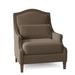 Armchair - Fairfield Chair Prescott 34" Wide Slipcovered Armchair Fabric in Gray/Brown | 40.5 H x 34 W x 35 D in | Wayfair