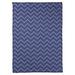 East Urban Home Classic Hand Drawn Chevron Pattern Fleece Blanket Microfiber/Fleece/Microfiber/Fleece in Blue | 50 W in | Wayfair