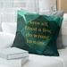 East Urban Home Faux Gemstone Do No Wrong Pillow Polyester/Polyfill/Leather/Suede in Green/Yellow | 14 H x 14 W x 3 D in | Wayfair