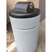Arlmont & Co. Mccollum 15 Gallon Trash Can & Cigarette Urn, Fiberglass in Black | 28 H x 14 W x 14 D in | Wayfair CF9E2E72F39D46D6A404E4D5B34D1E0A