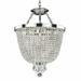 Rosdorf Park Wilhelm 3 - Light Unique Empire Chandelier w/ Crystal Accents Metal in Gray | Wayfair 603AM16SP-7C