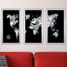 Mercer41 World of Diamonds By Jodi - 3 Piece Picture Frame Graphic Art Print Set Plastic/Acrylic in Black/White | 25.5 H x 40.5 W x 1 D in | Wayfair