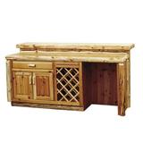 Loon Peak® Lytle Bar w/ Wine Storage Wood in Brown | 42 H x 40 D in | Wayfair 393D271D671B4F1280FF1C4FA310535E