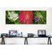 Ebern Designs Panoramic ', Pink & Purple Flowers' - Wrapped Canvas Photographic Print on Canvas in White | 24 H x 72 W x 1.5 D in | Wayfair