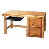 Loon Peak® Lytle Desk in Black/Brown | 30 H x 60 W x 24 D in | Wayfair 31601FE369594F3BB5CB272B6A6C58EC