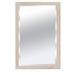 Winston Porter Cocopah Wood Framed Bathroom Wall Mirror Wood in White | 24 W x 0.75 D in | Wayfair WM3576WH2436