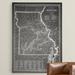 Williston Forge Antique Map Missouri - Graphic Art Print on Canvas Canvas, Solid Wood in Gray/White | 20 H x 16 W x 1.5 D in | Wayfair