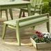 Latitude Run® Boganville Picnic Outdoor Bench Wood/Natural Hardwoods in Green | 22 H x 41 W x 24 D in | Wayfair 4887BAA16166486F86A3ED2DEF395A02